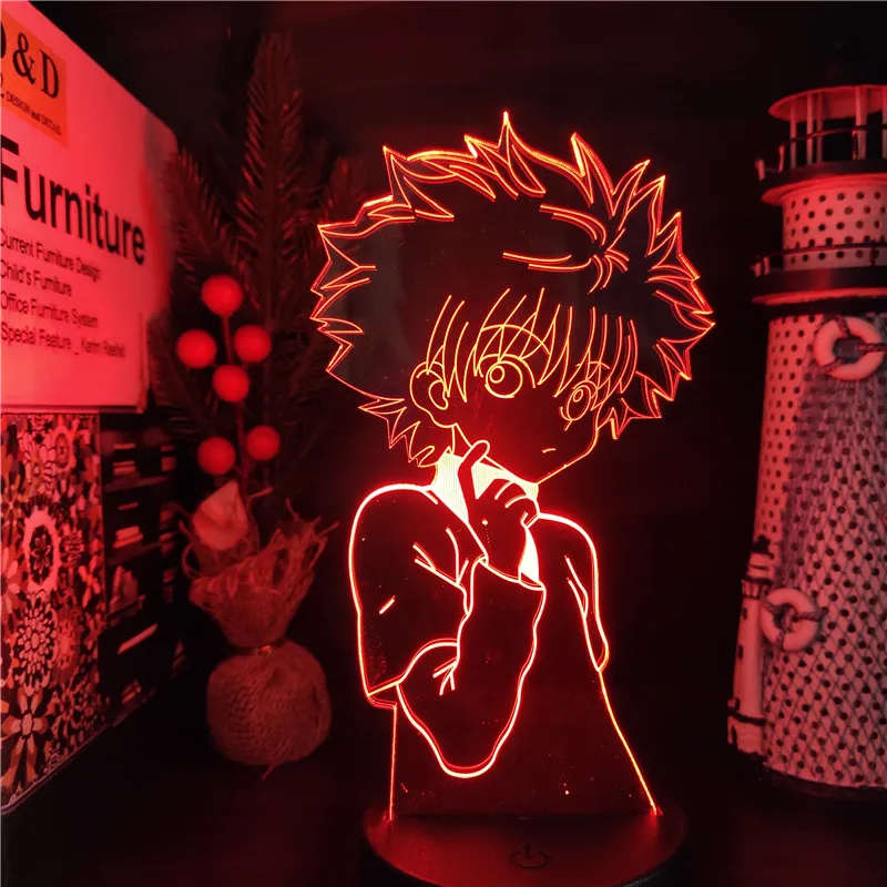 Светодиодный ночник Hunter X Killua Zoldyck набор 3d моделей рождественский подарок аниме