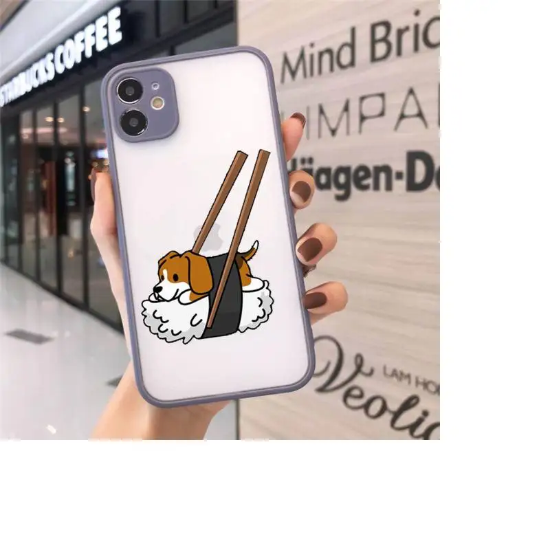 

Corgi Funny Cute Dog Phone Cases matte transparent For iphone 7 8 11 12 plus mini x xs xr pro max cover
