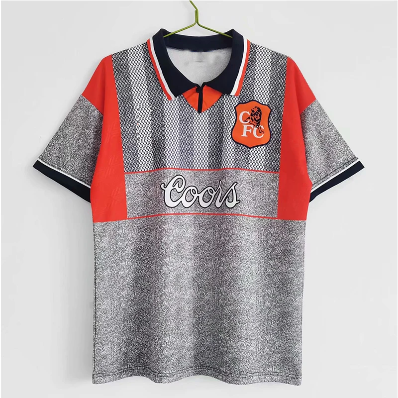 

Men's T-shirt Lapel T-shirt 1994-1996 Retro Football Jersey