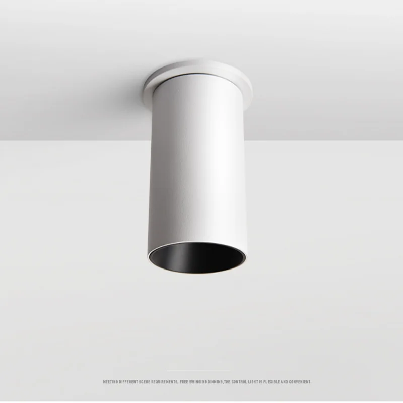 $18.33 Dimming embedded folding LED downlight 10W 15W 20W LED spotlight living room TV background wall aisle ceiling COB downlight