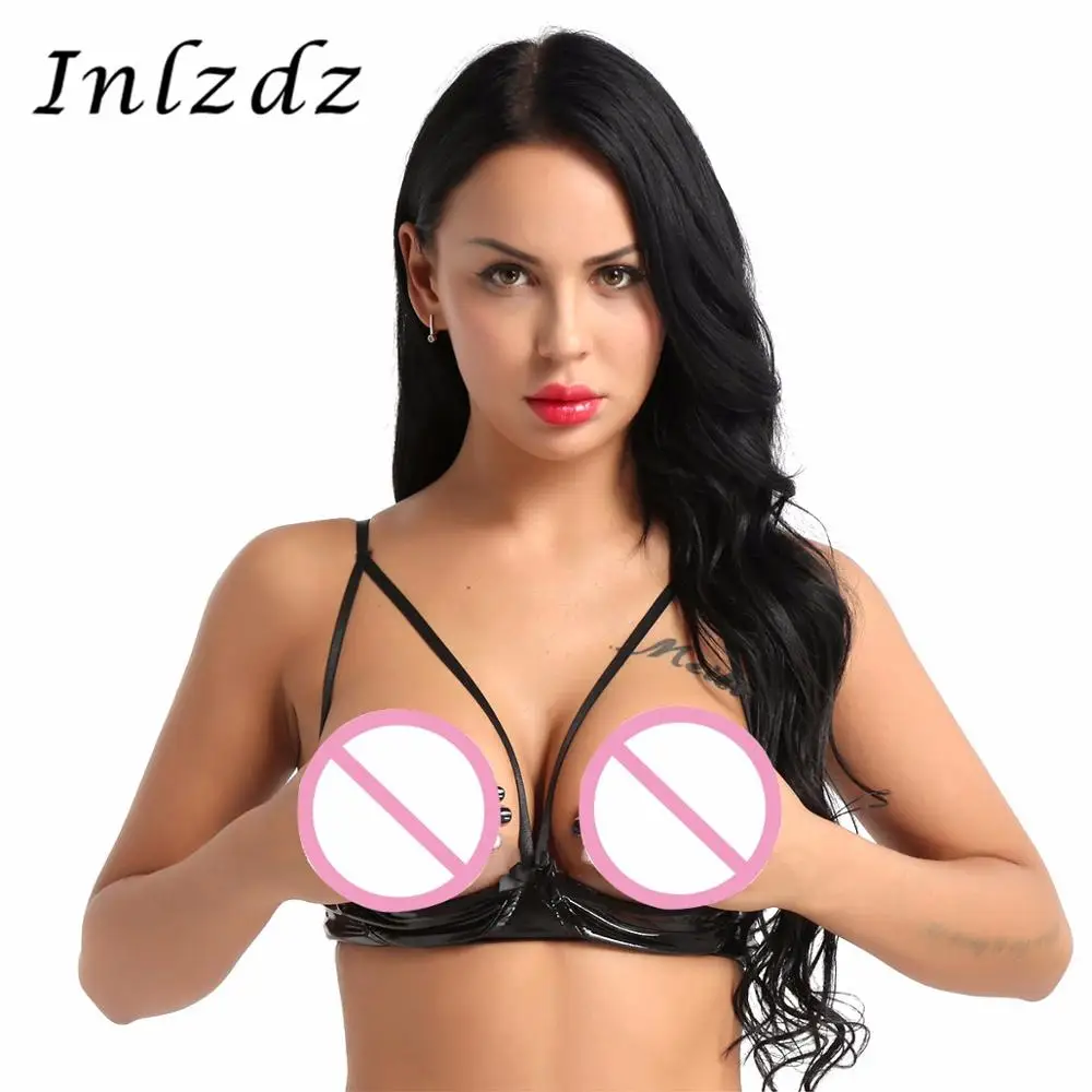 Женское Эротическое белье бюстгальтер топ для секса прозрачные бретельки