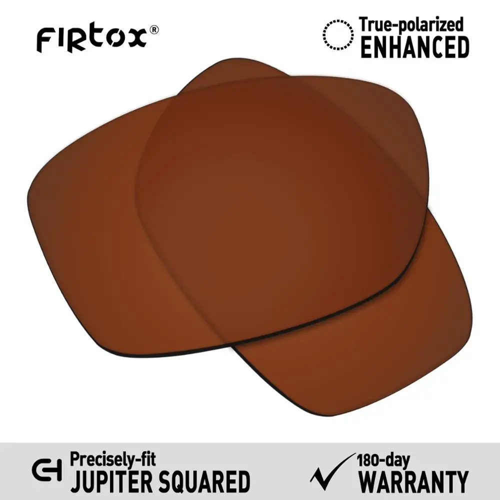 Brown-Polarized Firtox поляризационные Сменные рассеиватели UV400 для солнцезащитных очков ocley Jupiter в квадрате OO9135(Только Совместимые линзы - Цвет линз: Brown-Polarized