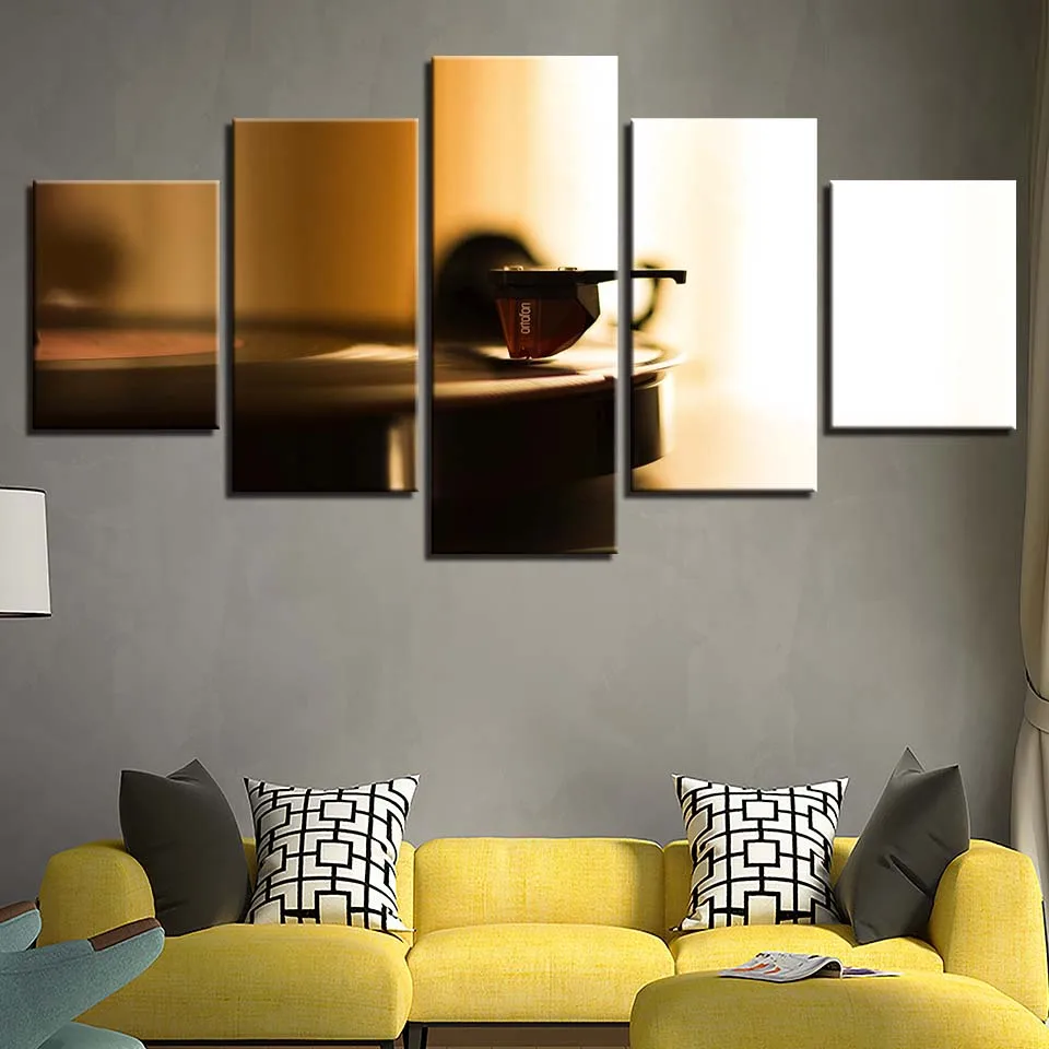 HD печать на холсте стены искусства фотографии домашний декор 5 шт. фонограф