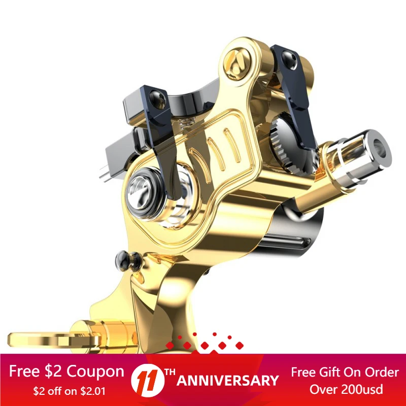 

Pure Copper New Design Adjustable Stroke Tattoo Rotary RCA Machine Powerful Coreless Motor Permanent Makeup Accessories