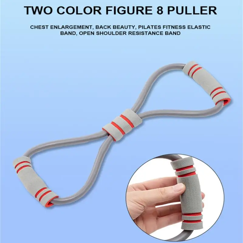 

8 Shaped Yoga Weerstand Oefening Bands Fitness Elastische Borst Expander Spier Training Tubing Spanning Touw Fitness Equipment