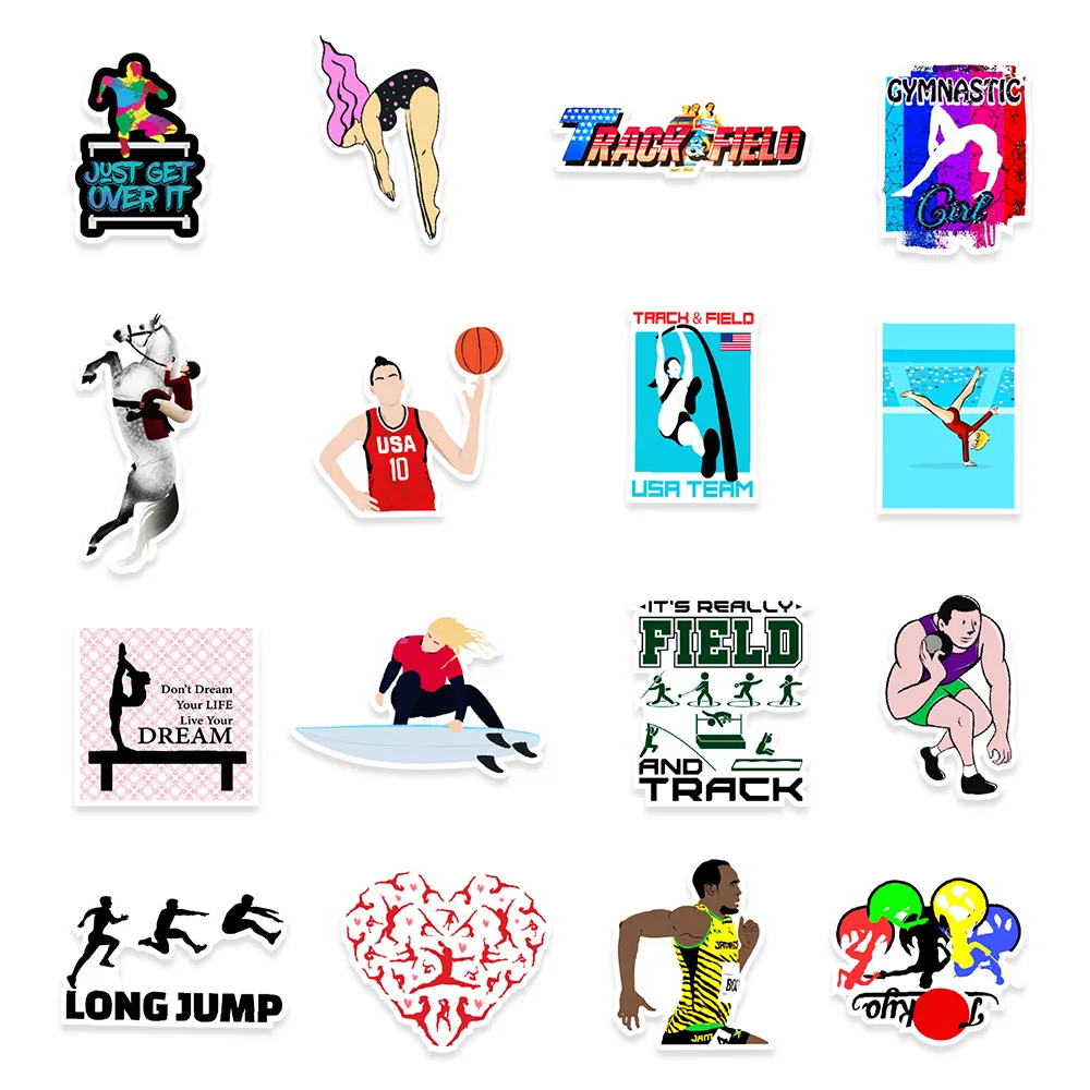 50 шт. водонепроницаемые наклейки для чемоданов и велосипедов | Дом сад