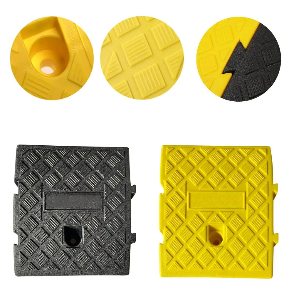 

Synthetic Rubber Portable Curb Ramp Hard Plastic Threshold Ramp For Car Motorcycle Wheelchair For Curb Height 7-12 Cm