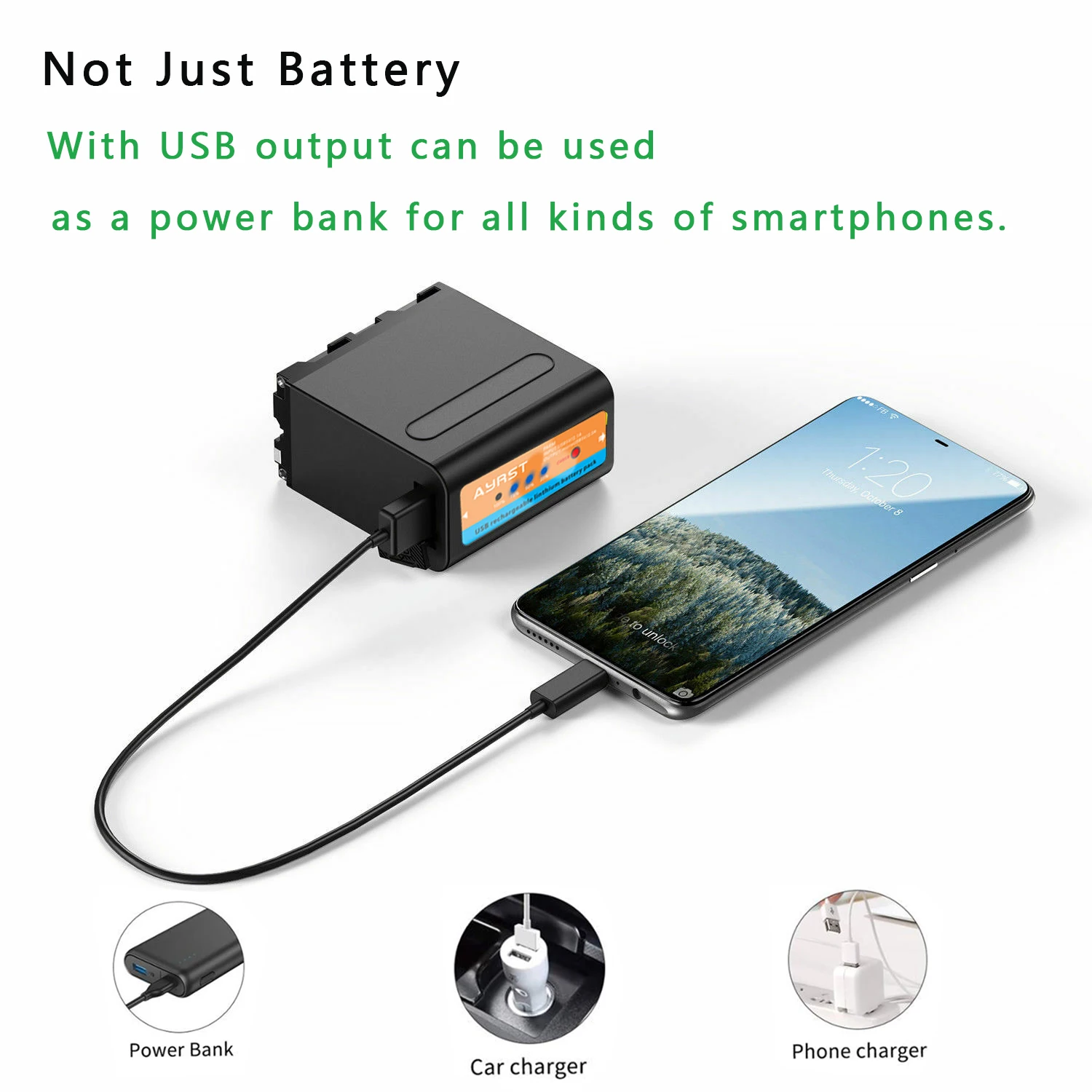 8800mAh NP-F980 NP-F970 F960 Battery with USB Cable LED Indicator for Sony F550 F570 F750 F770 MC1500C Video Light | Электроника