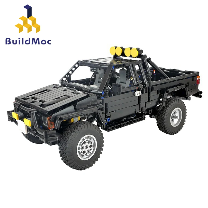 

Stad high-tech Auto Pickup Truck SR5 xtra cab Suv Snelheid Kampioen Back To The Future Bouwstenen Movie Collection Diy Bricks