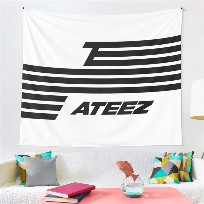Задний фон Ateez для спальни гостиной колледжа вечевечерние НКИ в общежитии