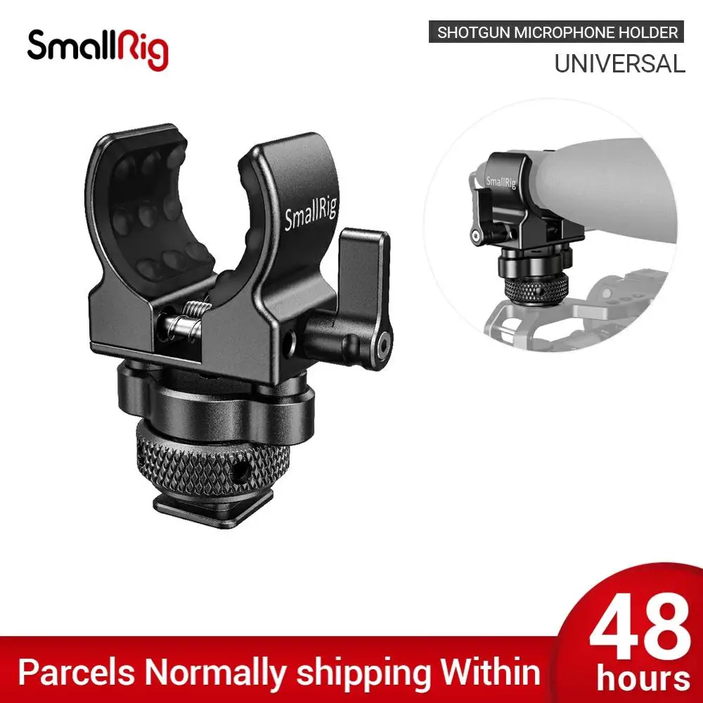 Быстросъемный Держатель для микрофона SmallRig с холодным башмаком мягким силиконом