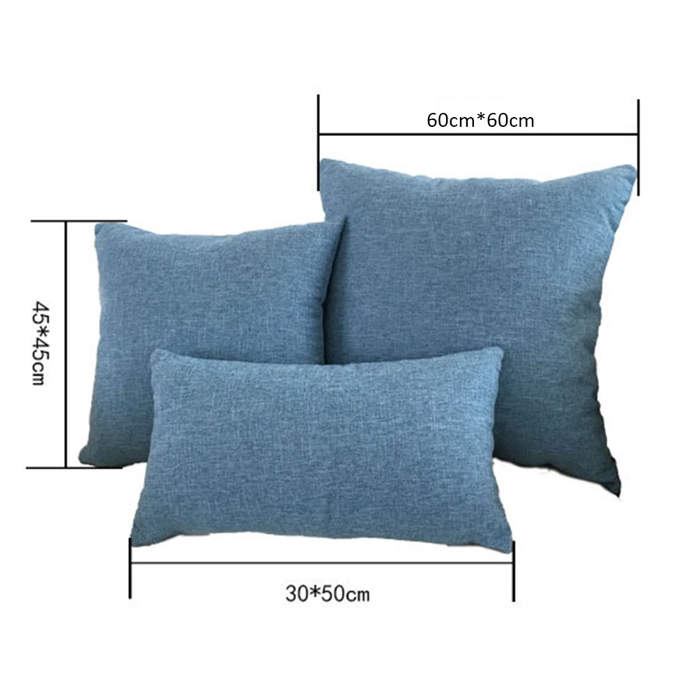 

Pillowcase Ins Style Pure Color Cotton Linen Cushion Cover Throw Pillow Covers Home Decor for Living Room Bedroom Chair Sofa