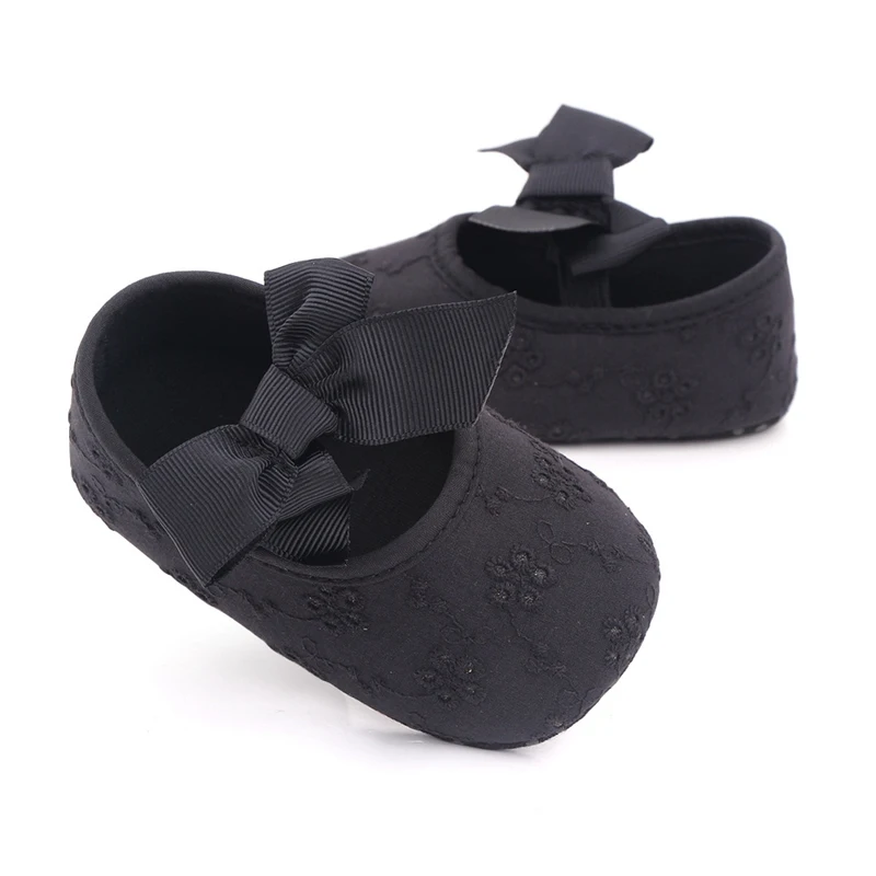 

Baby Girls Cotton Shoes Bow Princess First Walkers Spring Autumn Toddlers Prewalkers Infant Soft Bottom Anti-Slip Sneaker 0-18M
