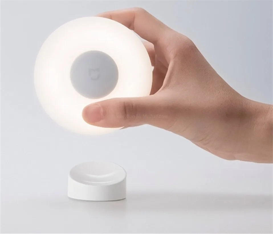 24H корабль Xiaomi Mijia светодиодный индукционный Ночной светильник 2 лампы Регулируемая яркость инфракрасный умный датчик человеческого тела с магнитной основой
