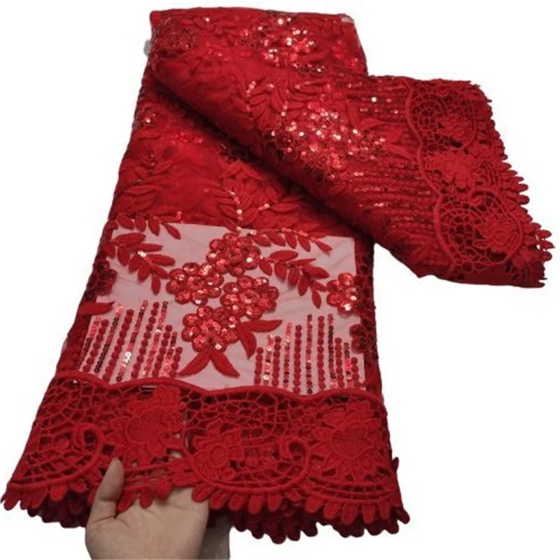 

Красные блестки, тюль, кружево, зеленая африканская кружевная ткань с королевским синим кружевом, высокое качество, нигерийская французска...