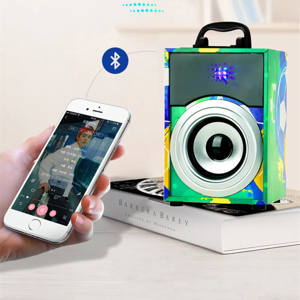 Беспроводная Bluetooth-Колонка HYASIA для детей Портативная колонка со светодиодной