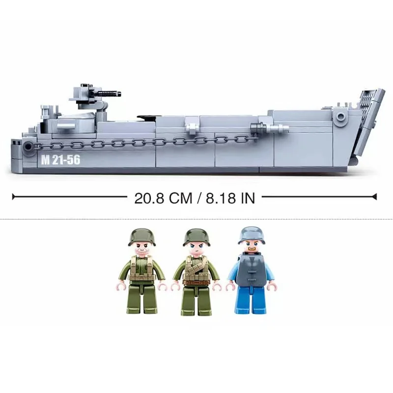 Конструктор SLUBAN WW II Американский военный корабль с посадкой морского флота