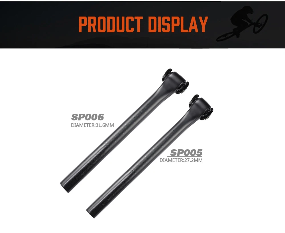 OG-EVKIN SP-005/SP-006 Carbon Seatpost 6° Road Bicycle Seatpost 27.2/31.6mm Seat Tube 350/400MM Canote Carbono Bicycle Parts
