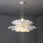 Подвесная Светодиодная лампа в скандинавском стиле с цветами, домашние комнатные светильники для столовойспальни, декоративный подвесной светильник освещение