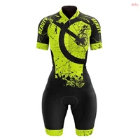 vezzo green clothes cycling skinsuit sets professional sexy maillot ropa jumpsuit kits couples gel macaquinho ciclismo feminino