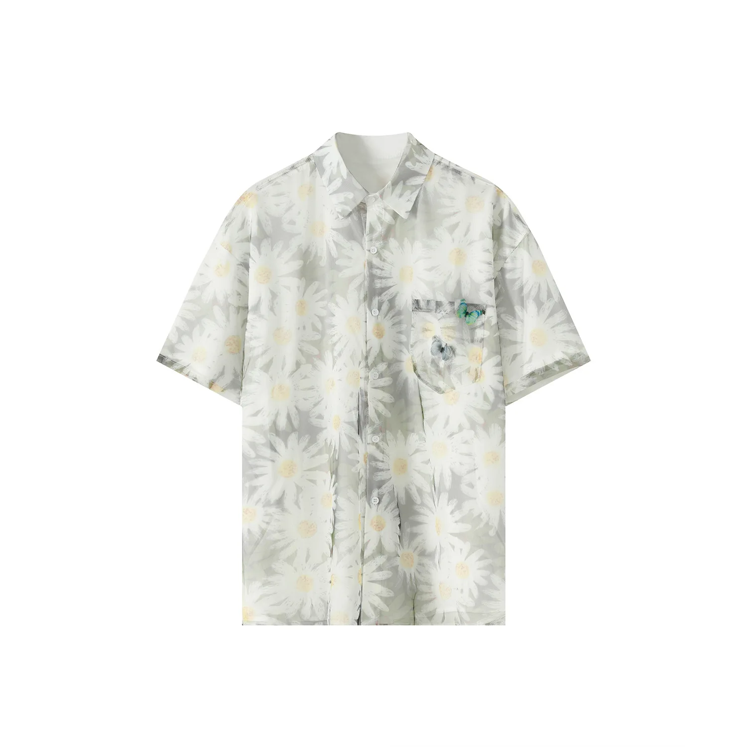 

MTL clothing | 2021 summer new loose Daisy shirt men's m6-c-2083