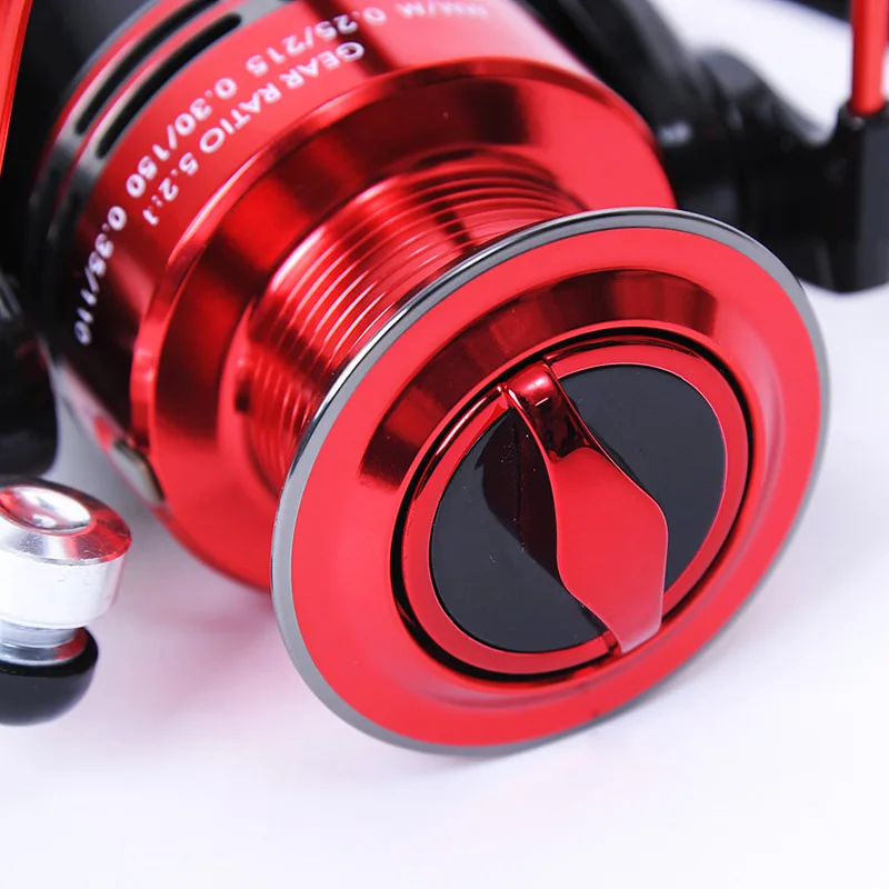 Черная красная морская Рыболовная катушка серии 3000 спиннинговая для