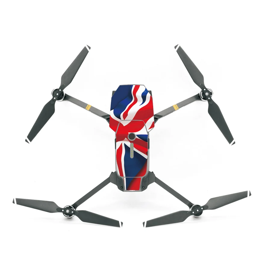 Sunnylife водонепроницаемый кожи наклейки обертывания наклейки для DJI MAVIC PRO Drone аксессуары наклейки - Цвет: 03 britain flag