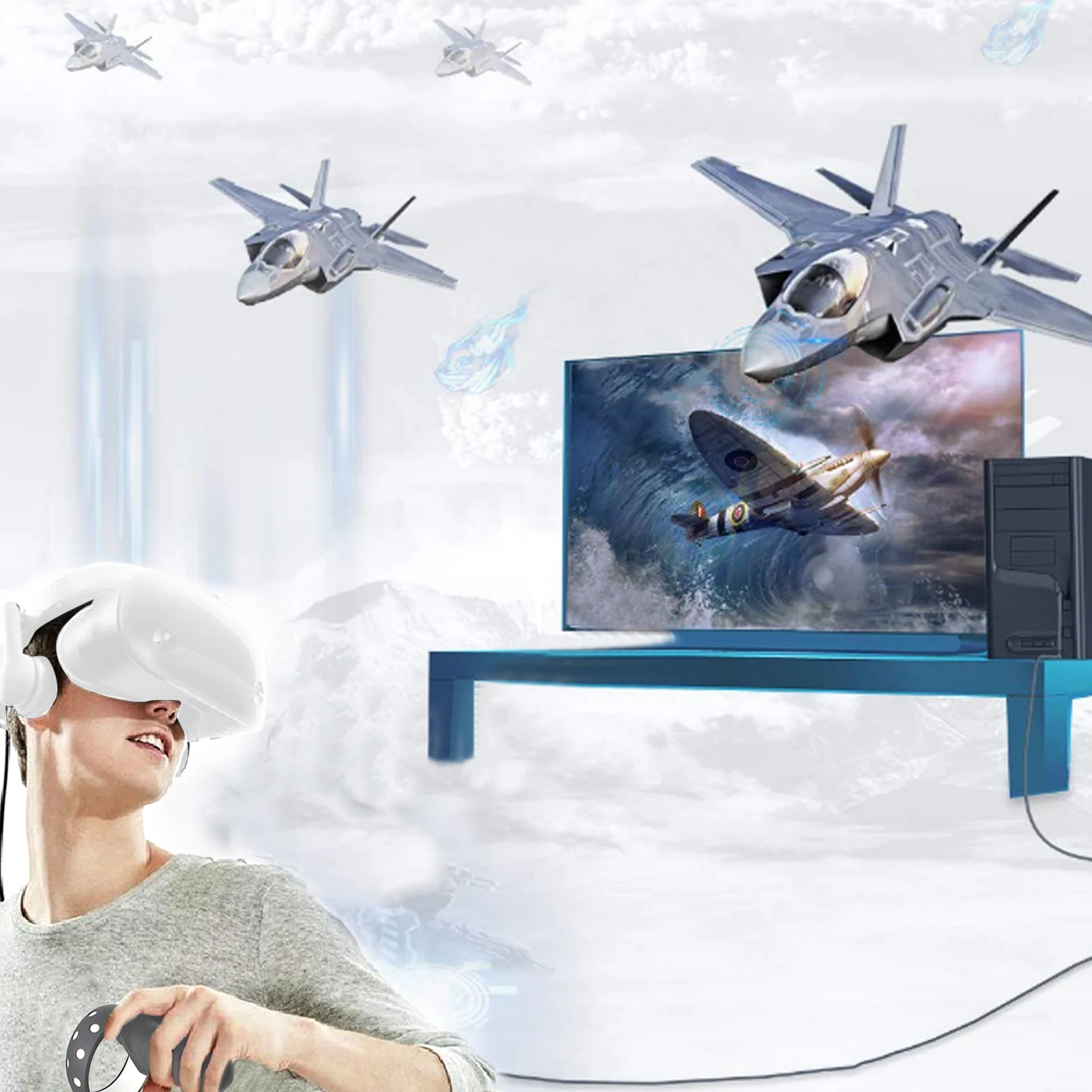 

5M Data Line For Oculus Quest 2 Link Headset USB 3.0 Type C Data Charging Cable Transfer Type-C To USB-A Cord VR Accessories