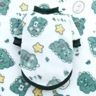 Свитер с мультяшным принтом для собак и кошек, одежда, зимняя теплая плюшевая одежда для щенков, костюм для маленьких собак, кошек, комбинезон, жилет, одежда для собак