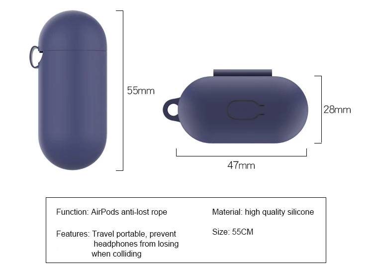 3 шт./компл. силиконовый беспроводной Bluetooth футляр для наушников для Airpods 1 2 TWS вкладыши наушники аксессуары защитный чехол