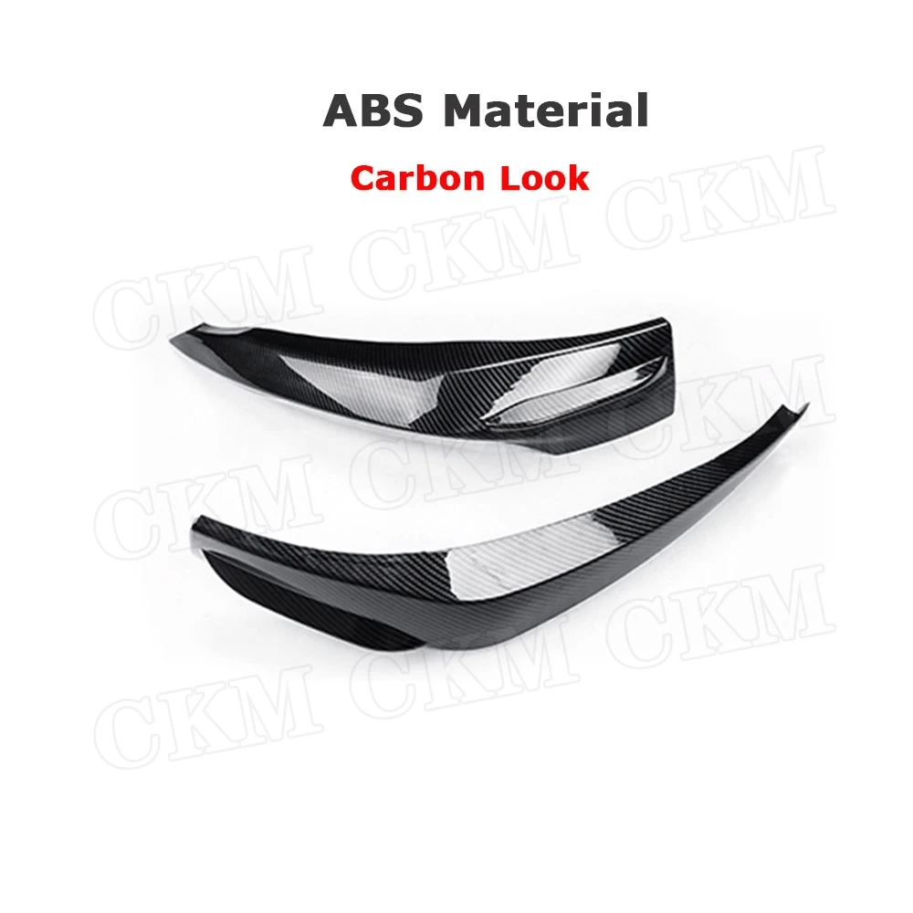 Разветвители для переднего и бокового бампера из АБС-пластика черные угольные