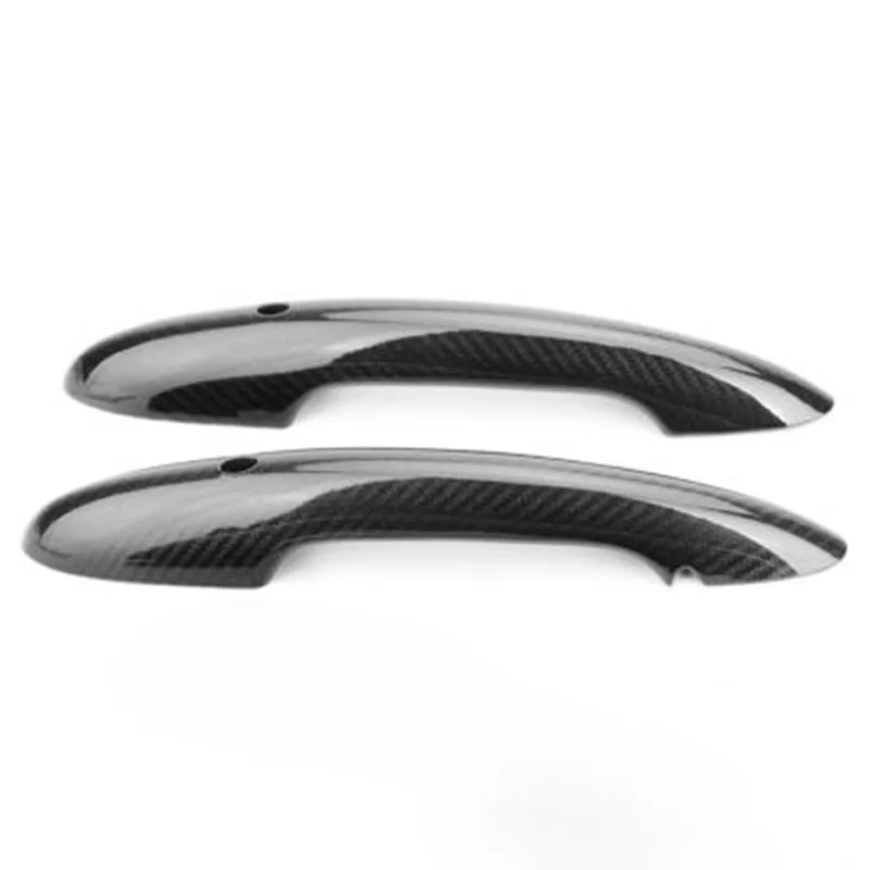 Топ! защита из углеродного волокна дверная ручка крышка аксессуары с замочным