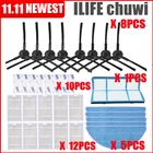 Запасные части для робота-пылесоса chuwi ilife v5s, v5 pro, x5, V3L, V5, V3S, V3S pro, V50, в комплекте боковая щетка, салфетка, HEPA фильтр