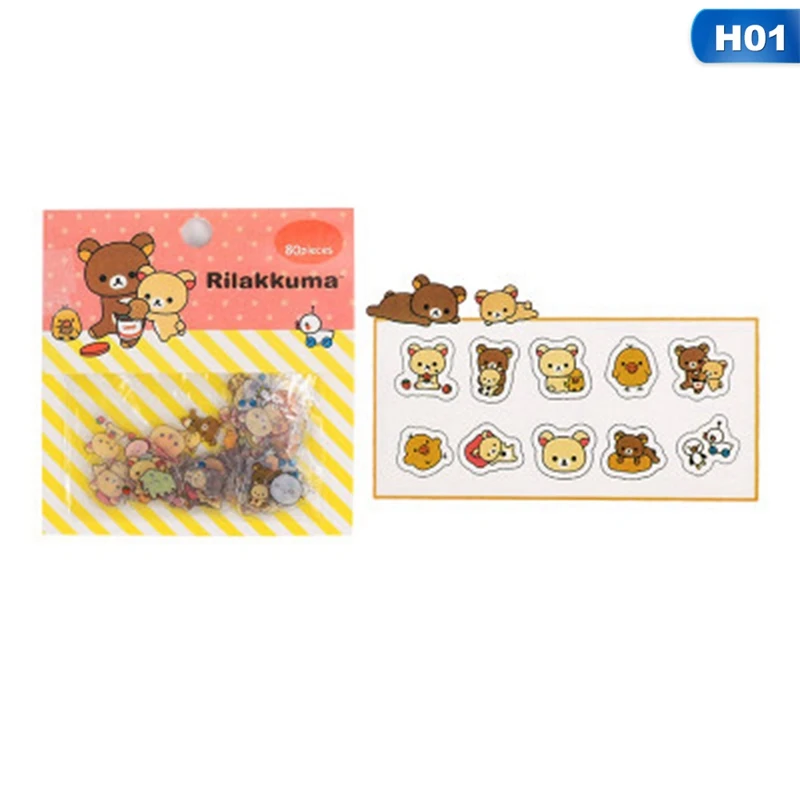 Горячая продажа милый мультфильм животное съемный мобильный телефон наклейки