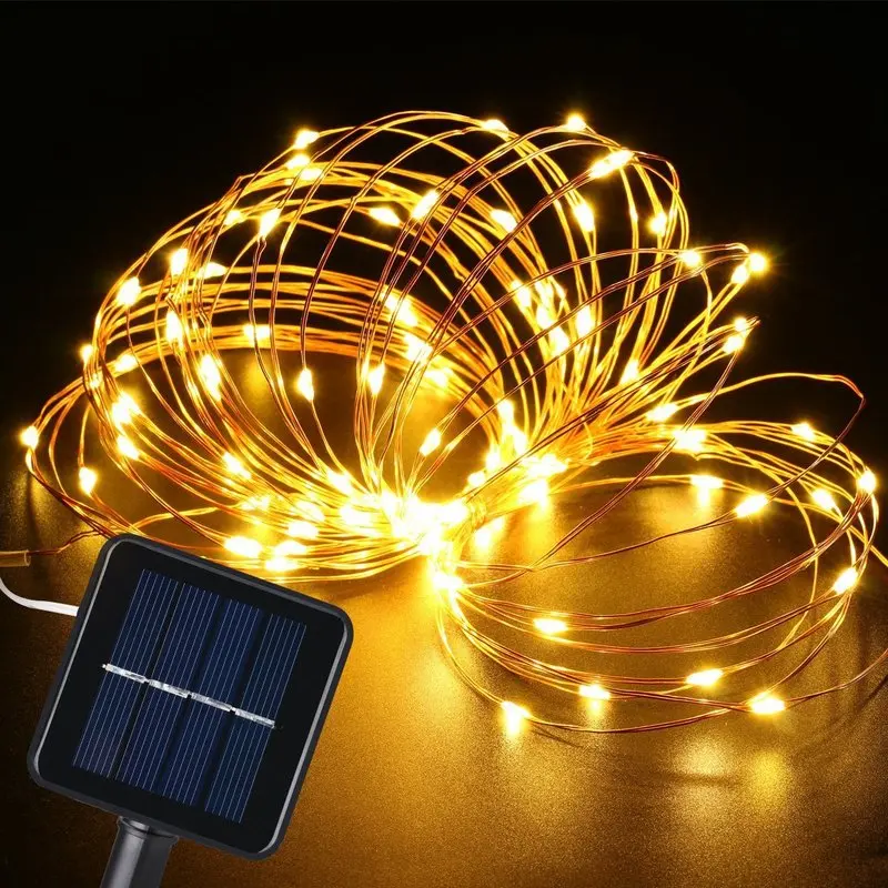 

HOT 10m 100LED /20M 200LED Solar String Fairy Lights Waterproof Outdoor Garland Solar Power Lamp Christmas for Garden Decoration