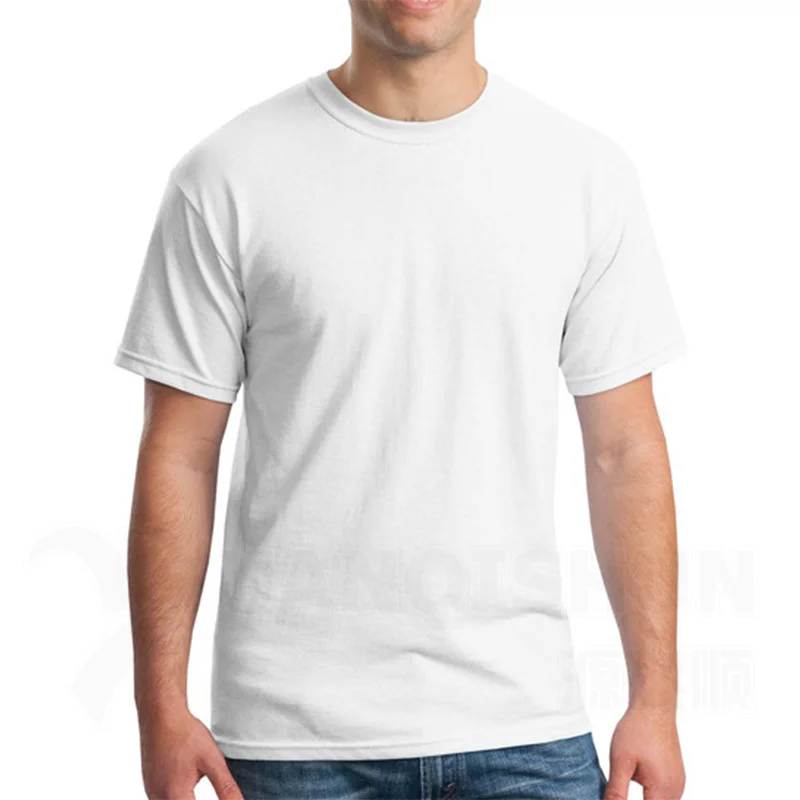 White --- No pattern Мужские футболки унисекс с индивидуальным принтом логотипа, индивидуальные одноцветные футболки с текстовым принтом, рекламная одежда - Color: White --- No pattern