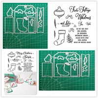 christmas tag buffet metal cutting dies and stamps scrapbooking decoration paper card embossed photo album craft template