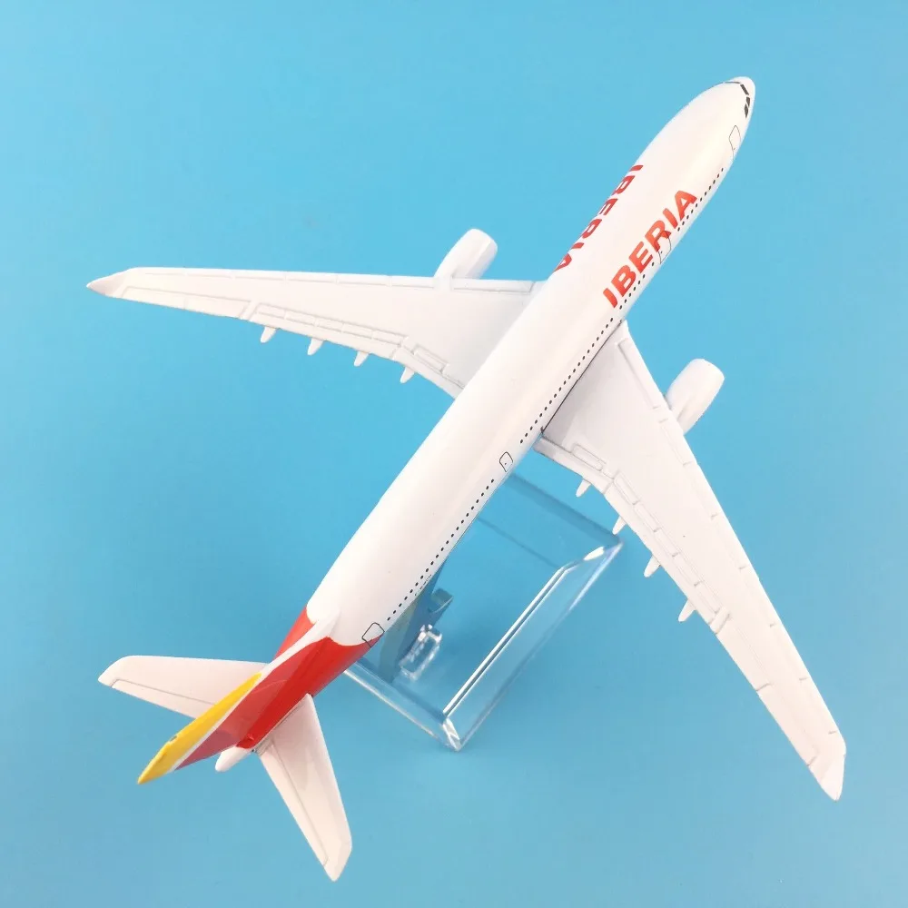 16 См авиакомпания A330 IBERIA Модель воздушного самолета Модель самолета Моделирование 16 сплав рождественские игрушки подарок детям