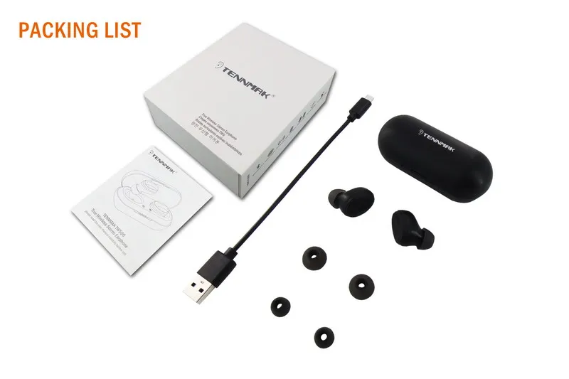 TENNMAK True беспроводные наушники TWS06-Bluetooth 5,0 стерео Hi-Fi звук с глубокими басами беспроводные наушники Встроенный микрофон гарнитура