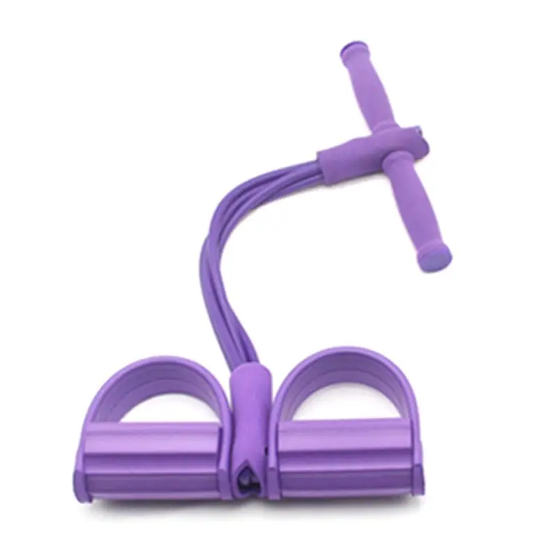 

4-Tube Foot Pedal Pull Rope Resistance Yoga Exercise Sit-up Fitness Equipment