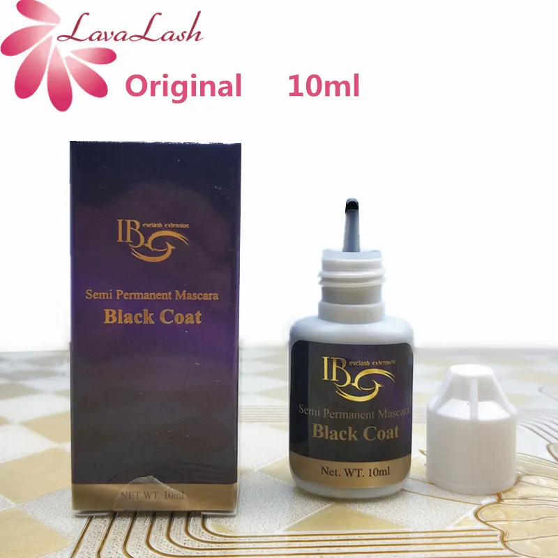 

2 bottles IB Ibeauty Black Coat for eyelash extensions Semi Permanent Mascara Korea Original 10ml False eyelash glue Makeup tool