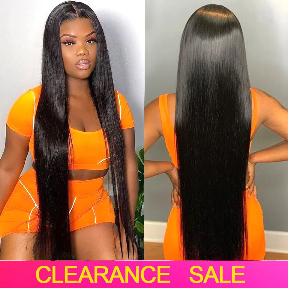 

Cheap 30 Inch Straight Lace Front Wig HD Transparent Lace Frontal Wigs T Part Brazilian Bone Straight Human Hair Wigs For Women