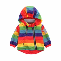 thin baby jacket spring jacket boys tops clothes rainbow thin jacket windbreaker childrens autumn jacket tops