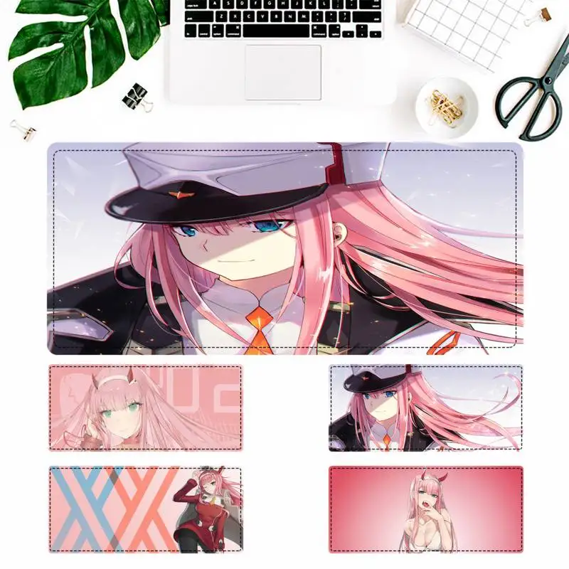

Cartoon Zero Two Darling in the FranXX Mouse Pad Laptop PC Computer Mause Pad Desk Mat For Big Gaming Mouse Mat For Overwatch