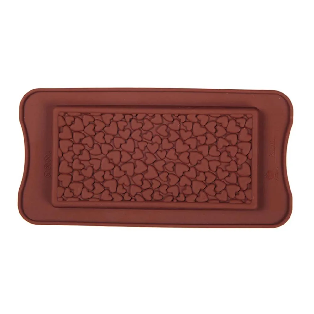 

New Heart Embossing 3d Silicone Chocolate Mold Cake Mold Pudding Love For Bakeware Non Stick Cake Tools