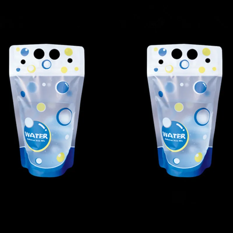 Прозрачный пластиковый пакет с застежкой молнией для сока напитков молока чая