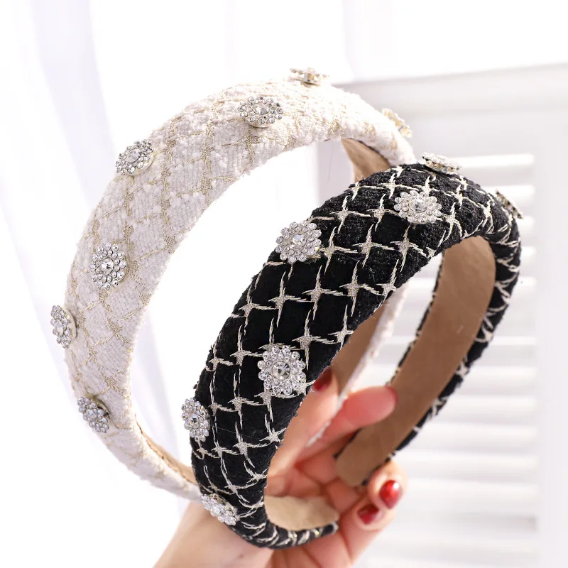 

Женская Вельветовая повязка на голову, элегантная винтажная повязка на голову в полоску, аксессуар для волос