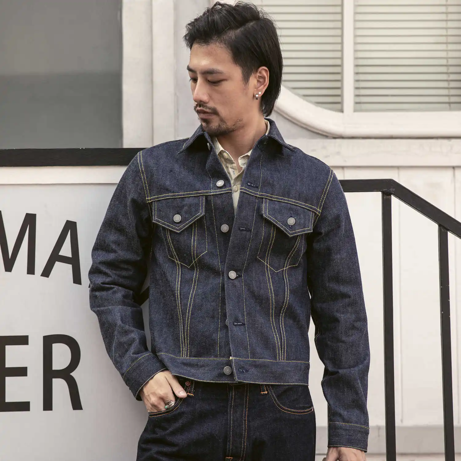 

Джинсовая куртка Tornado 557XX для мужчин, верхняя одежда Slim Fit, цвет красный, тракер из денима, тип 3