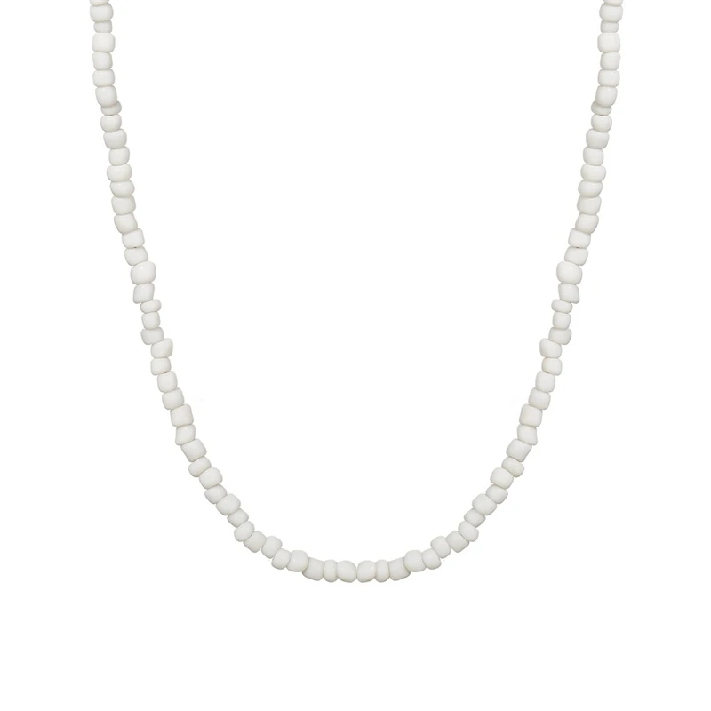 51211 hanzhishang new simple white pine stone neck chain creative rice bead clavicle | Украшения и аксессуары