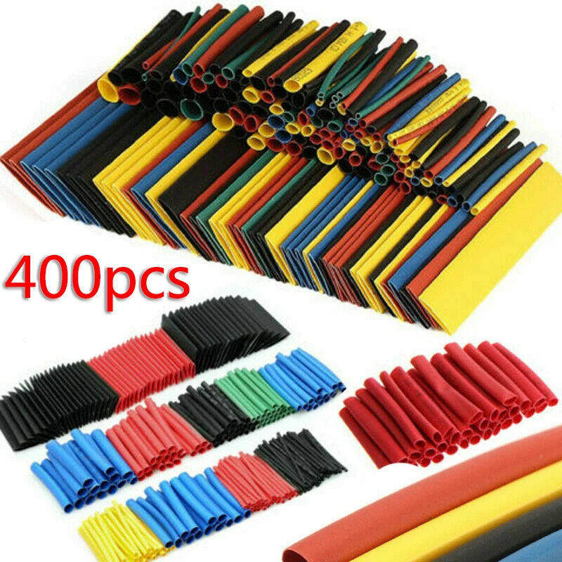 

400Pcs Heat Shrink Tube Tubing Sleeve Waterproof Wire Cord Cover Protection
